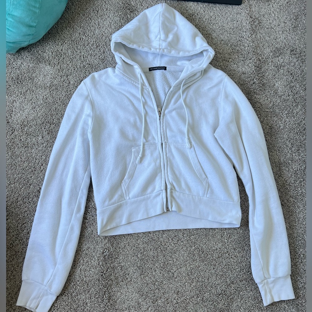 Cropped Brandy Melville Zip-Up Jacket